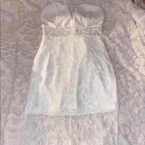 Eyelet white lace dress